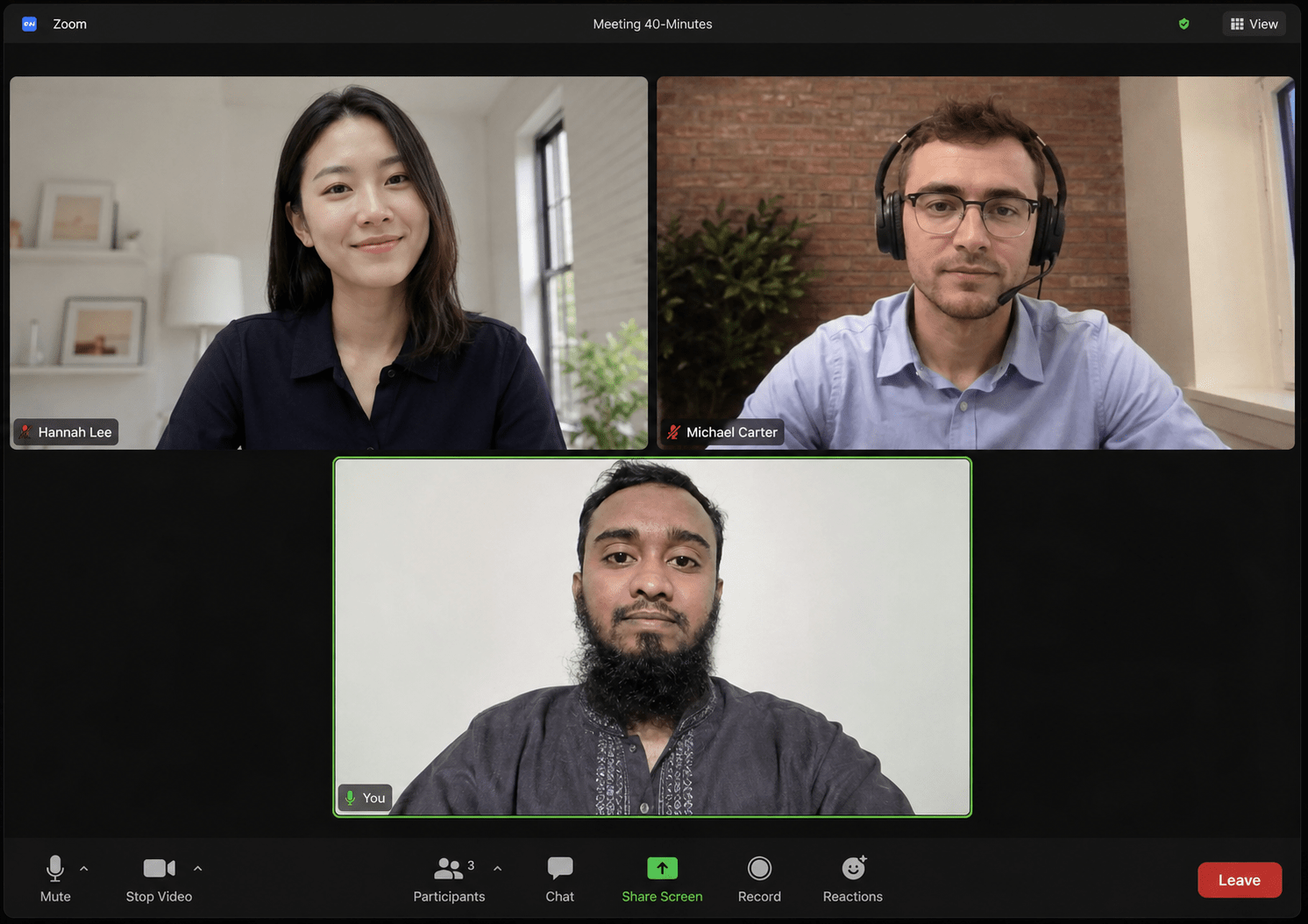 Video Call Meeting with Client