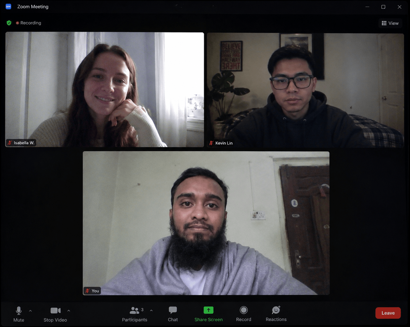 Video Call Meeting with Client